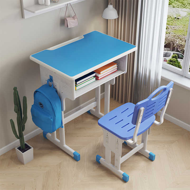 Height Adjustable Kids Study Table and Chair 