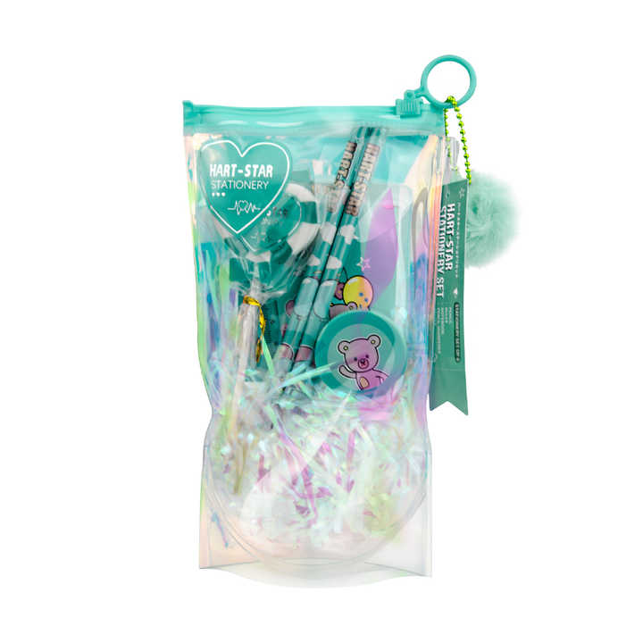 Promotional stationery for children with cartoon designs. 