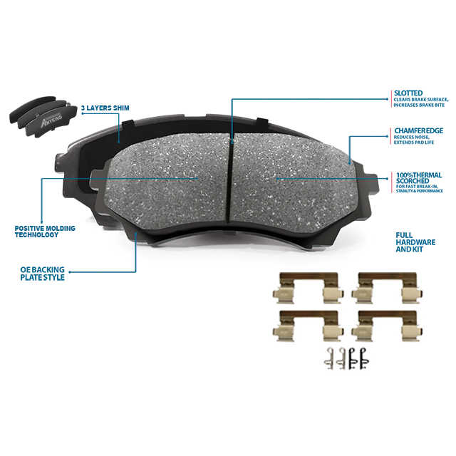 Outer frame brake pad