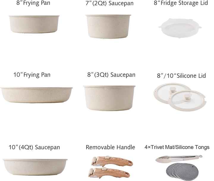 Aluminum cooking sets 