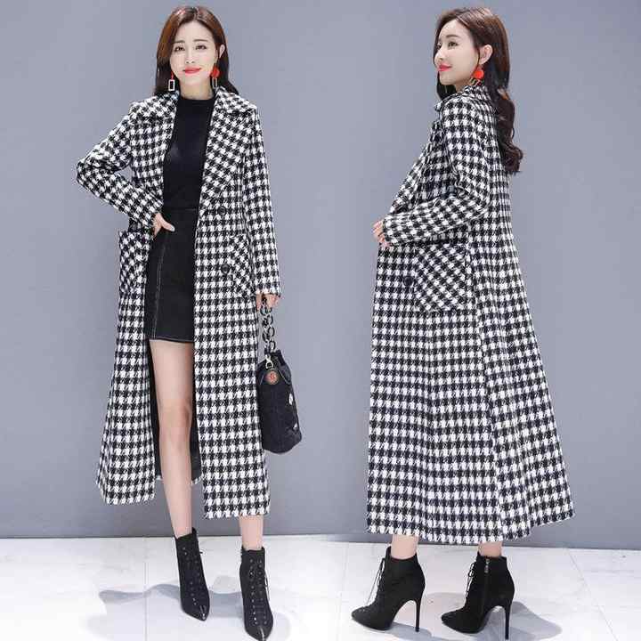 patterned fur coat