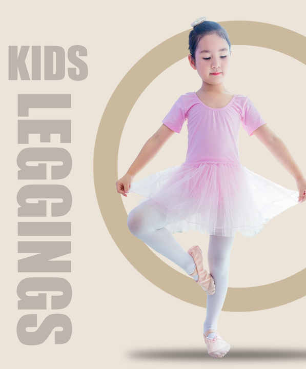 Solid &amp; Fishnet Pattern Girls' Long Knitted Tights 