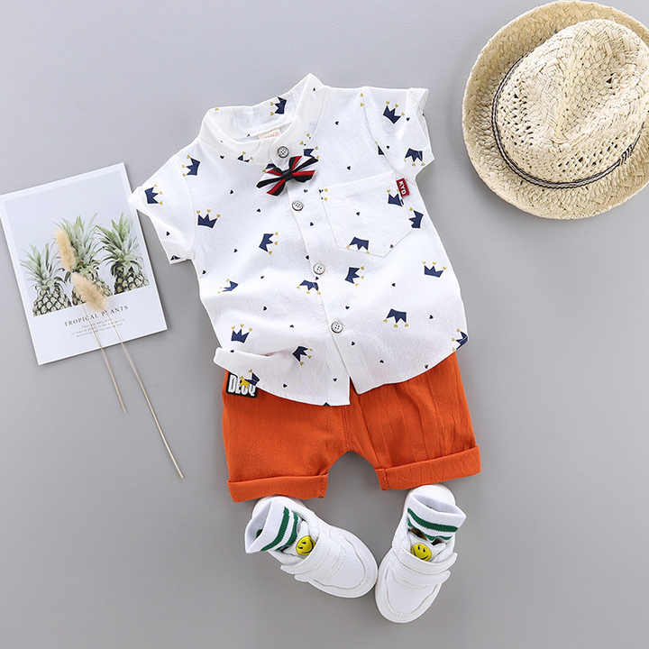 Children's shorts, children's suit, short-sleeved shirt 