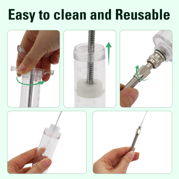 Manual feeding syringe, medical supplies 