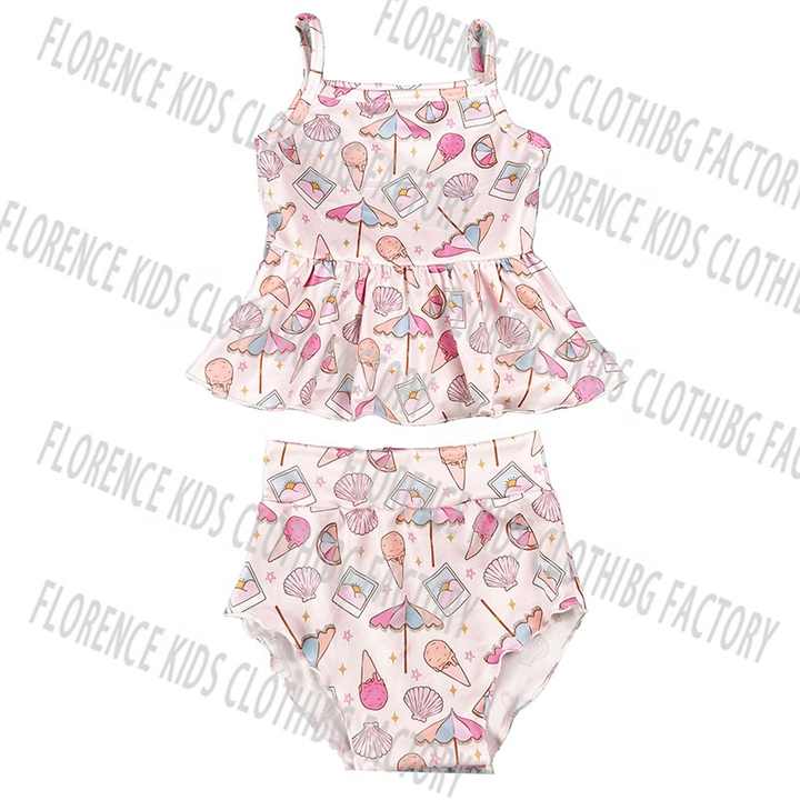 DH OEM Sleeveless Tank Peplum Summer Clothing Set 