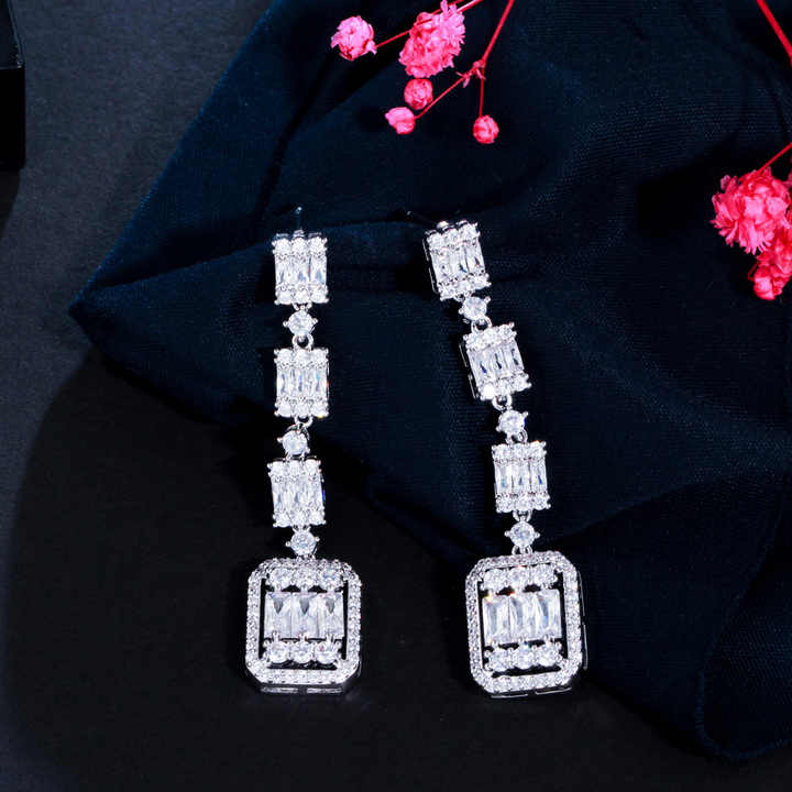 long dangling earrings