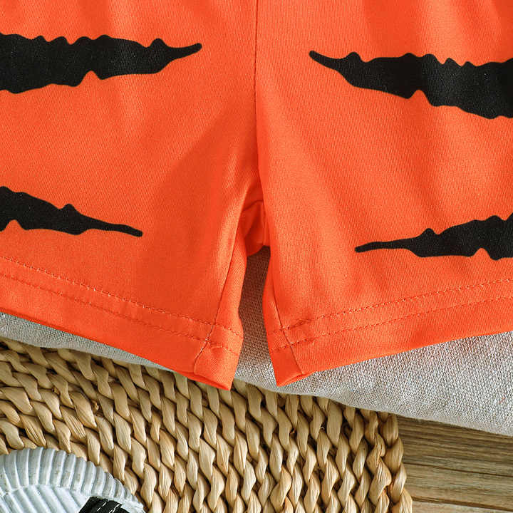 مجموعة ملابس الأطفال للأولاد الصيف الجديدة . New Summer Baby Boys Clothing Set Toddler Boys Tiger