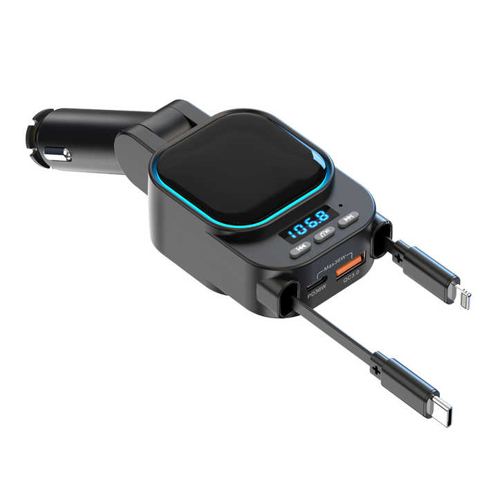 96W Super Charger Wireless Bluetooth FM Transmitter 