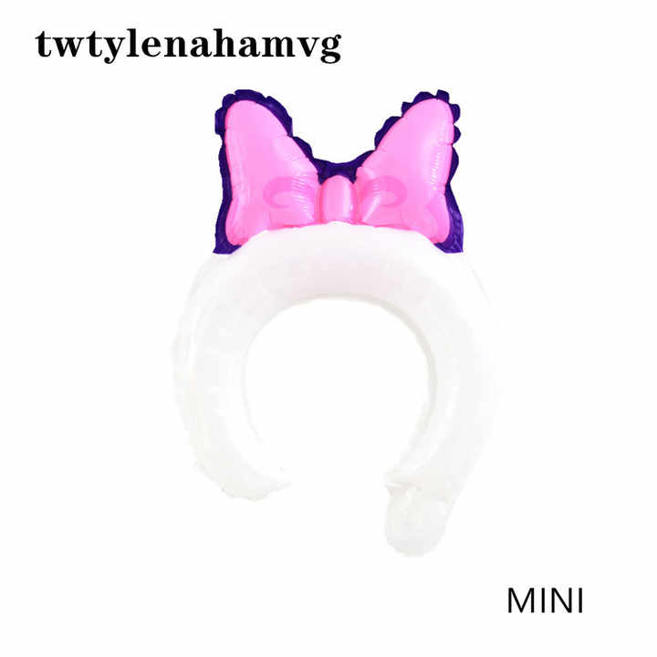 Children's accessories: yellow and white metallic balloon hair accessories 