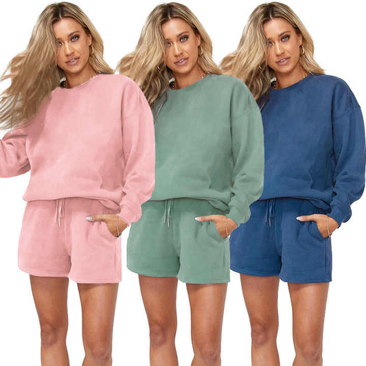 Women's 2-Piece Plain Suit Set
