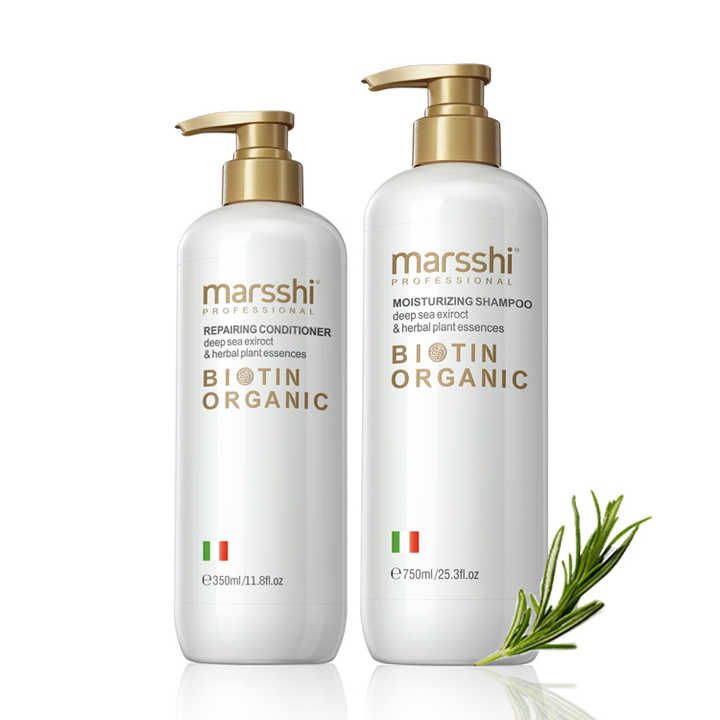Private Label Organic Biotin Hair Growth Shampoo Set 