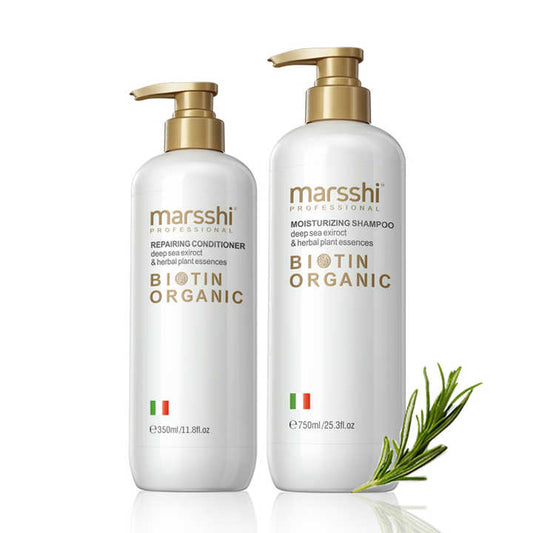 Private Label Organic Biotin Hair Growth Shampoo Set 