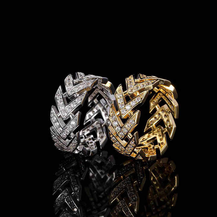 خواتم مجوهرات مطلية بالذهب