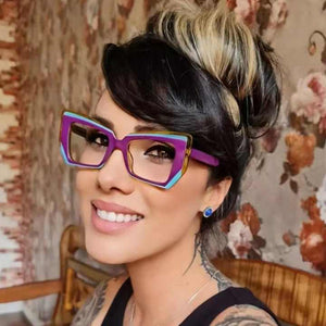 Eyeglasses Frames Lunette De Soleil - Square Colored Eyeglasses Frame