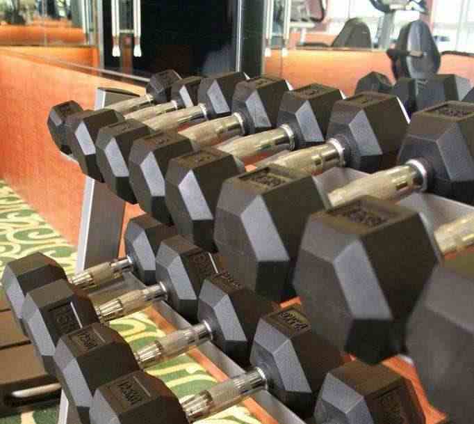 اثقال رياضيه مسدس  الصالة