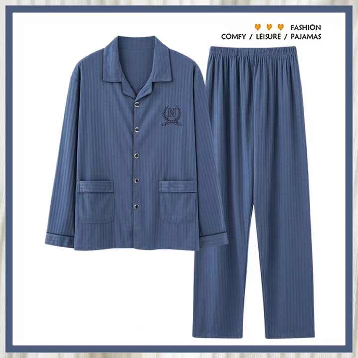 Men's long-sleeved sleepwear 