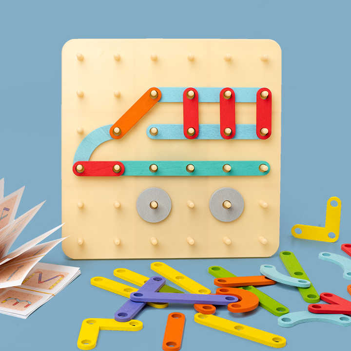 Creative Wooden Puzzle Toy for Toddlers, 
