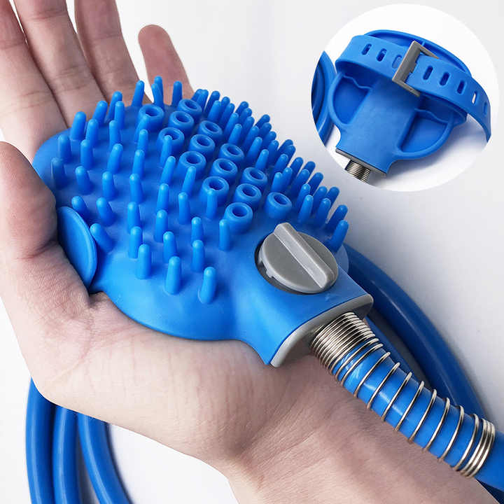 Wholesale Direct Selling Custom Pet Grooming Supplies Pet Dog Cat Shower Massage Rubber Cleaning Tools 