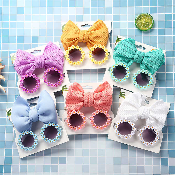 Hair accessories with glasses for girls 