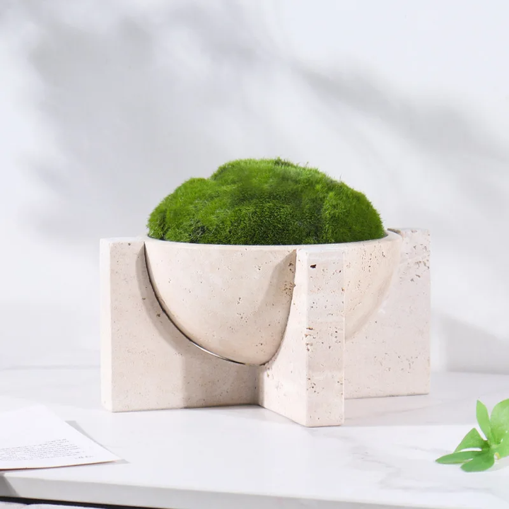 Stone and marble flower pot 