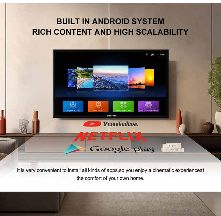 100-inch curved screen 