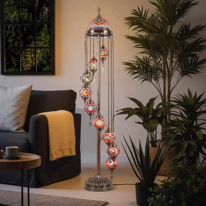 مصباح أرضي بتصميم بوهيمي - اكسسوارات