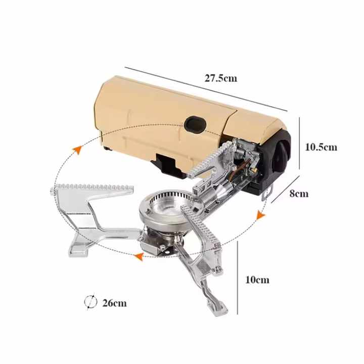 Yama Mini Outdoor Hiking Gas Stove, Folding Gas Stove, 