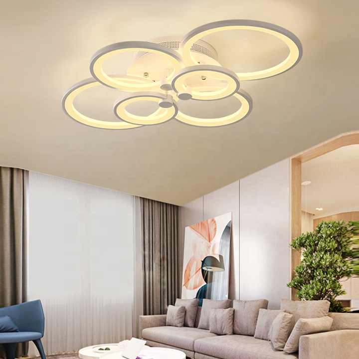 white round ceiling lamp 