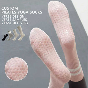 Yoga Pilates Customized Youth Women's High Quality Compression Cotton Sports Socks