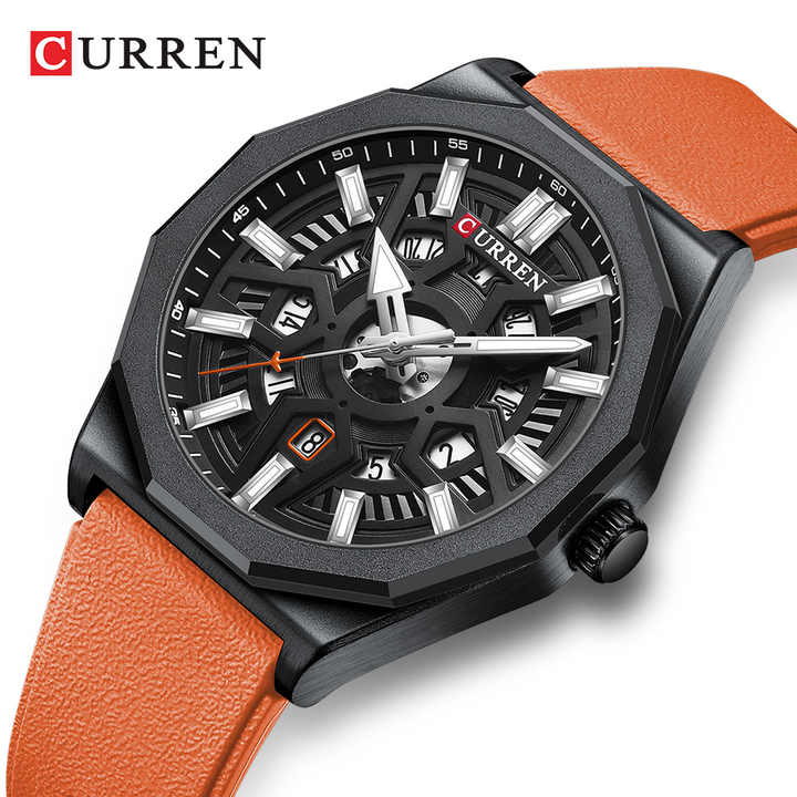 CURREN 8437 Men's Watch, Luxury 
