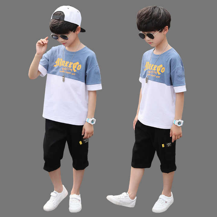 Boys' shorts, two-piece summer outfit