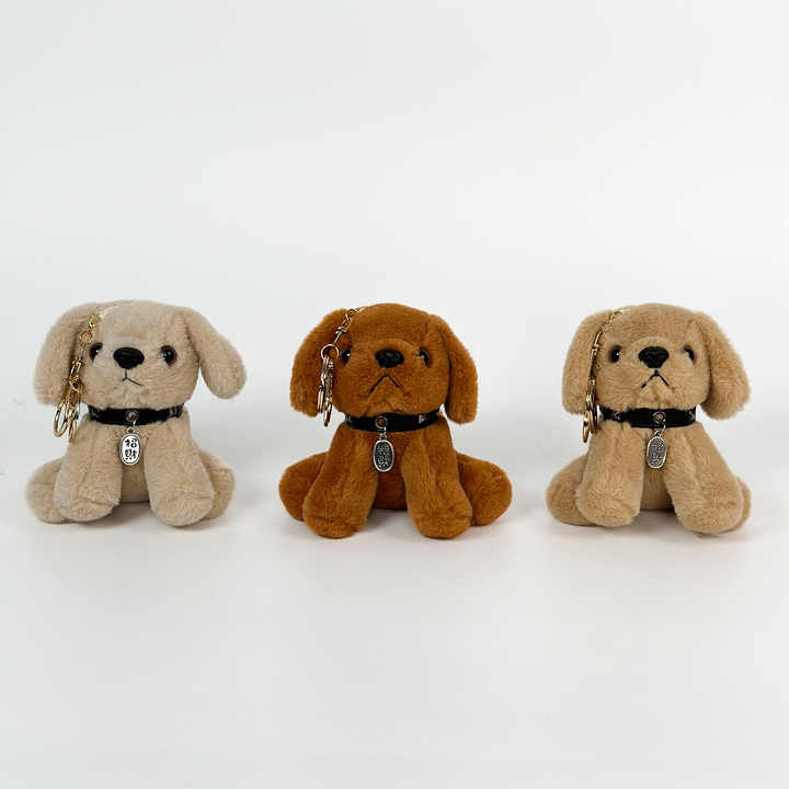 Doll Machine Doll Plush Toyسلسلة مفاتيح على شكل قطة رمادية- 10