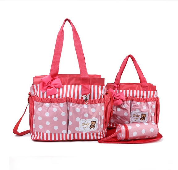 Factory Supply High Quality Large-Set of 4 Baby Diaper Bags 