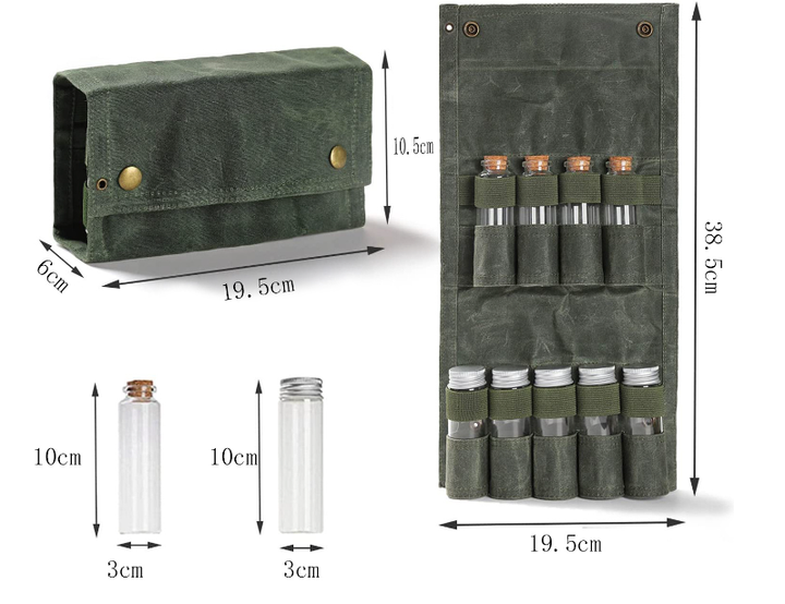 Getshark Portable Waterproof Wood Herb Spice Set 