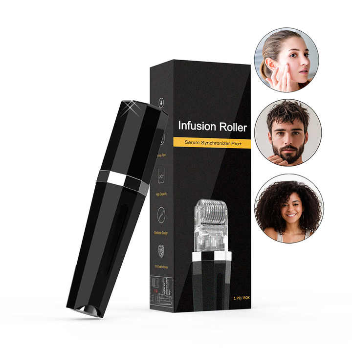 Massager Scalp Massage Devices with Serum Cartridge- Interchangeable Hair Growth Massage Roller Set 