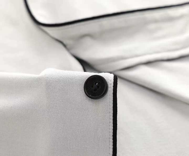 Men's Autumn Modal Turn-down Collar Pajama Set 