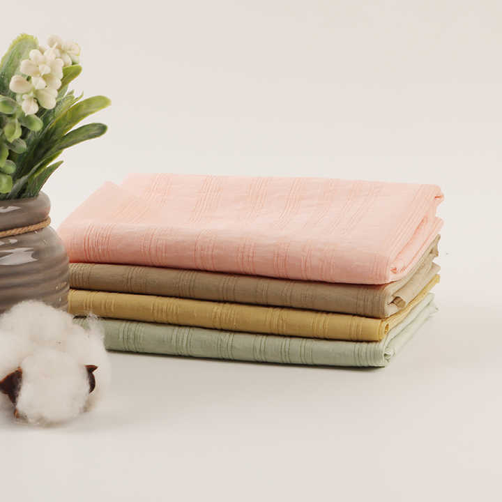 Dresses Sun protection Clothing Fabric Factory Stock 85% Tencel 15% Nylon Gradient Stripe Sheer Fabric 