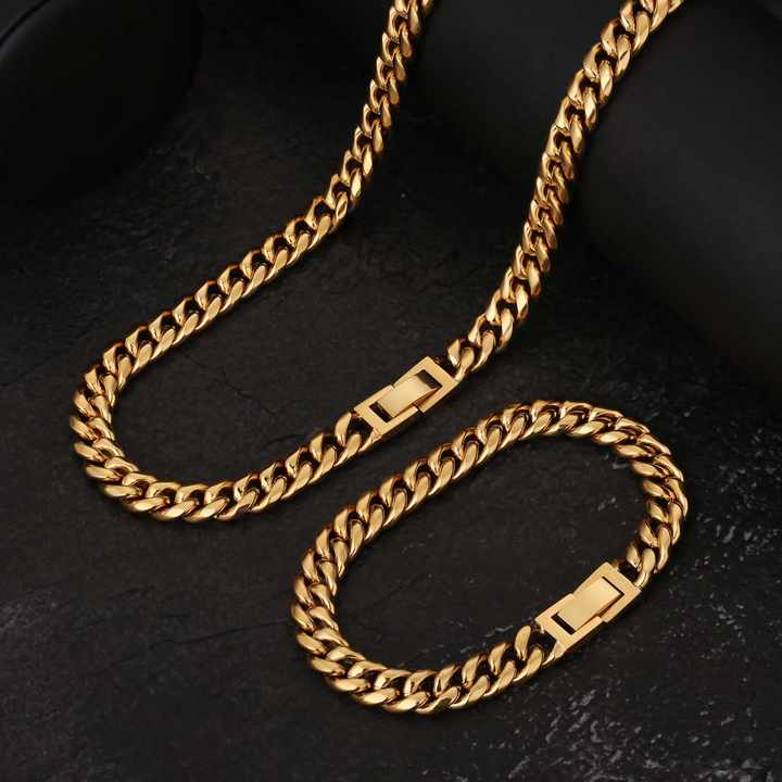 Men's Necklaces 18K Real Gold 