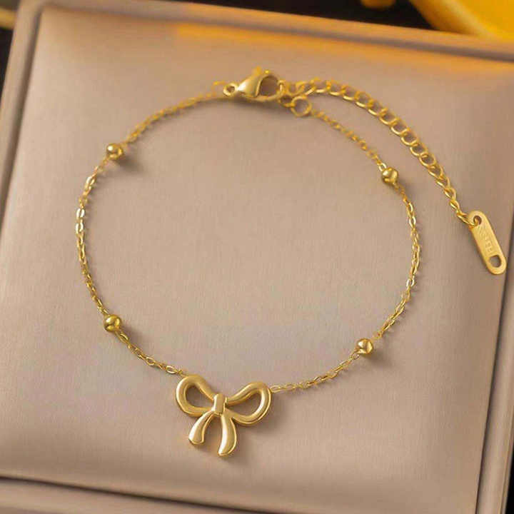Bowknot Necklace, Earrings and Bracelet Set