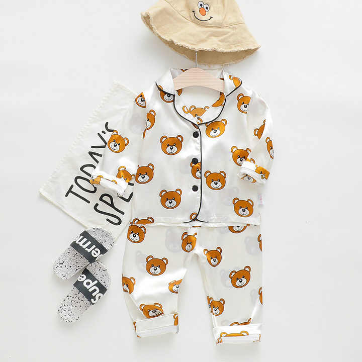 Children's long-sleeved night suit 