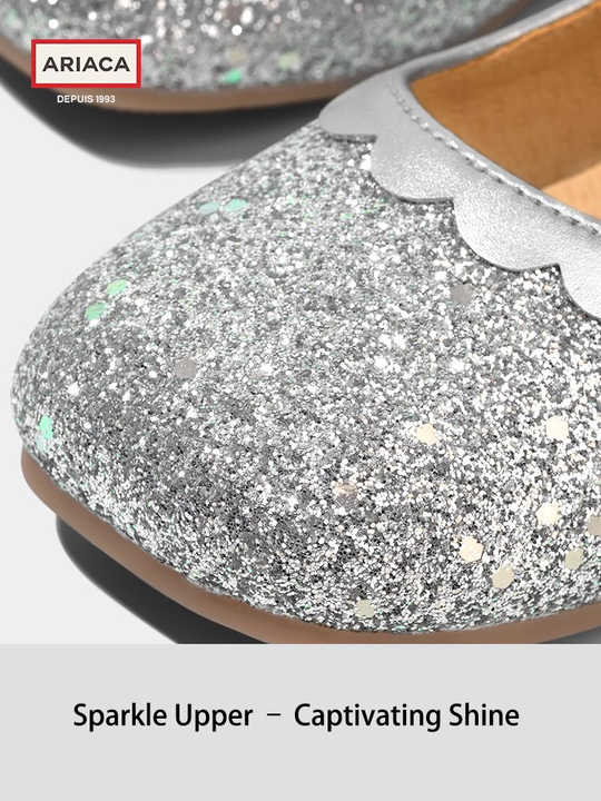 Ariaca mاري جين أحذية مسطحة لامعة فستان الأميرة مع القوس عارضة أنيقة للفتيات الصيف والخريف  Ariaca Mary Jane Flat Shoes Shiny Princess Dress Shoes with Bow Casual Elegant Girls Summer Autumn