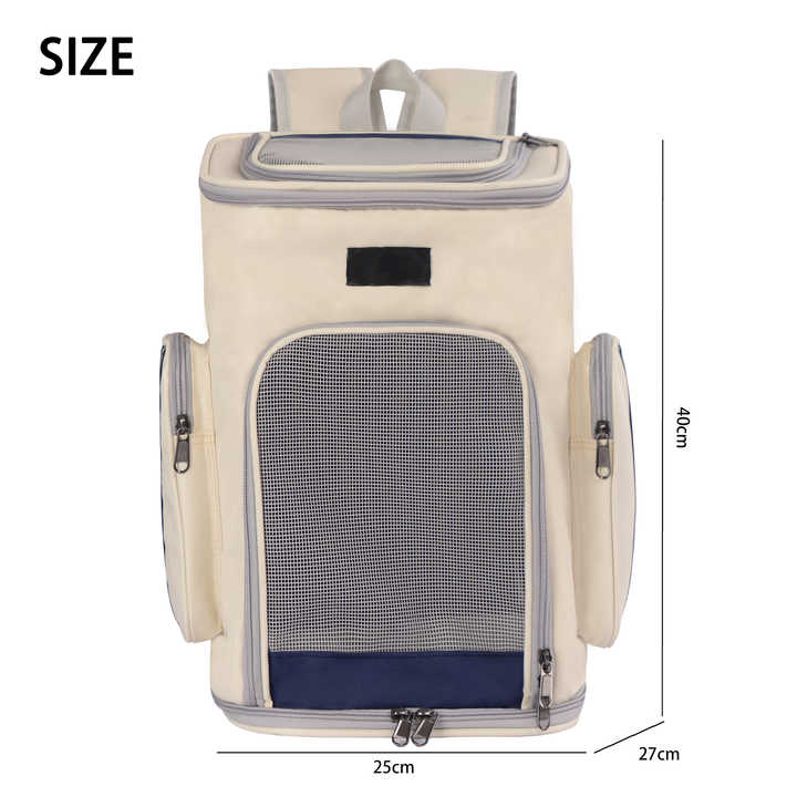 Foldable Pet Carrier Backpack -حقيبة ظهر قابلة
