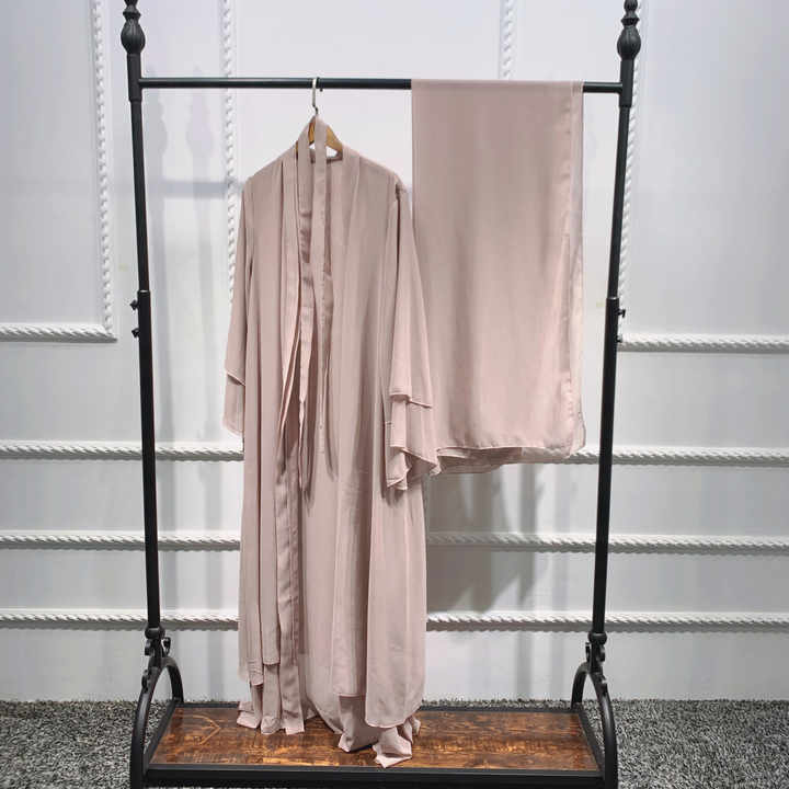 Colorful open abaya 