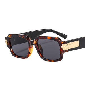 Classic Small Square Honey Color Sunglasses 