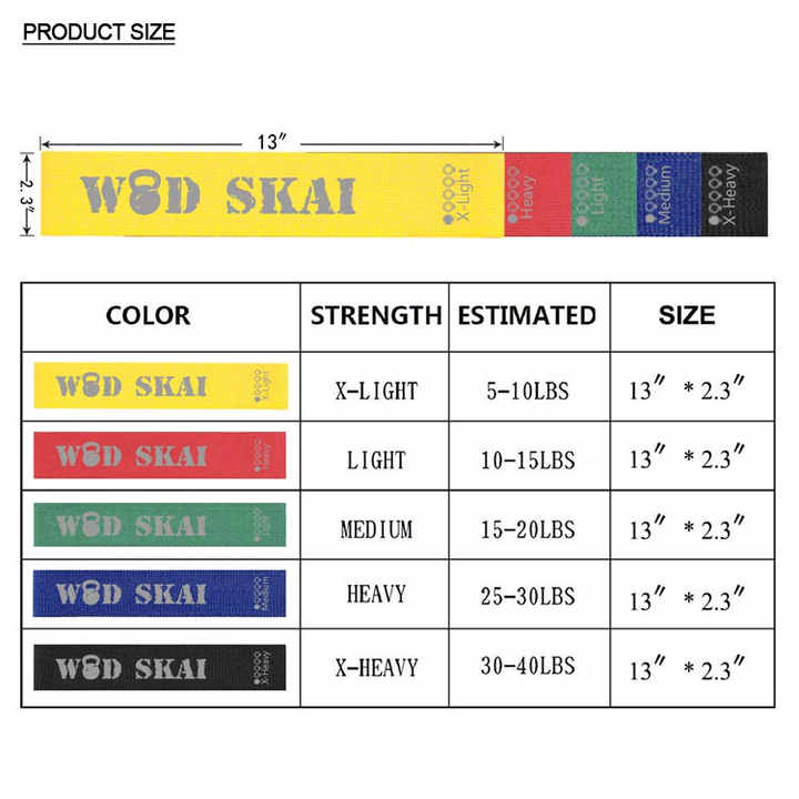 أشرطة مقاومة دائرية مرنة للورك