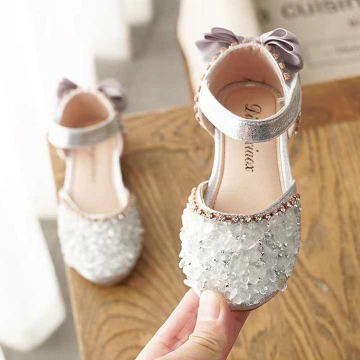 Summer New Rhinestone Soft Sandals for Girls 