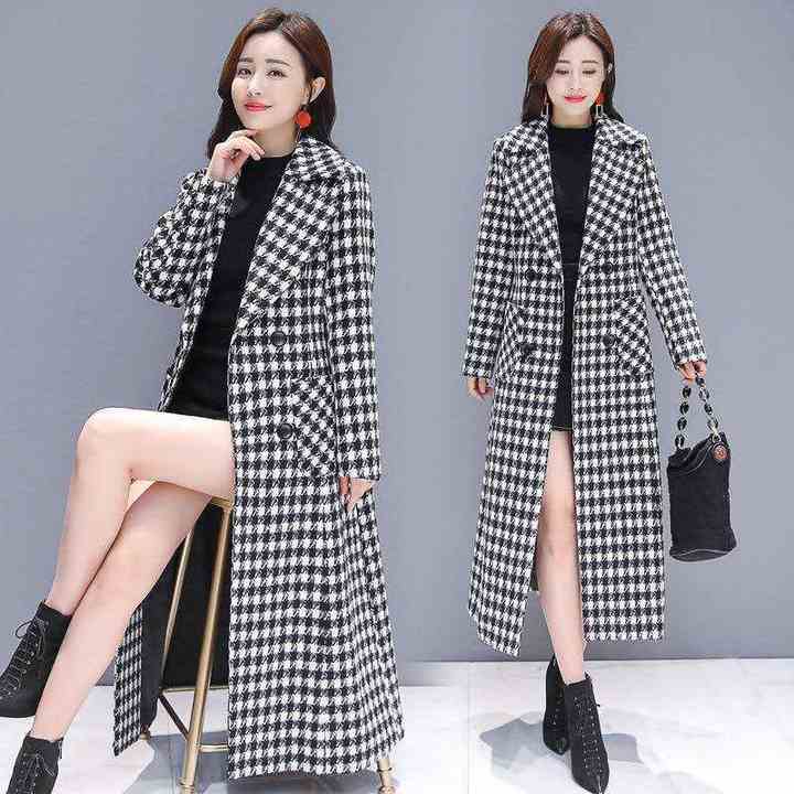 patterned fur coat