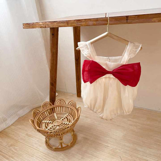 Elegant Summer Tulle Dress for Girls Infants Toddlers Jumpsuits Romper 
