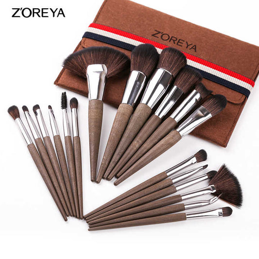 Zoria 18 Makeup Brush Set 