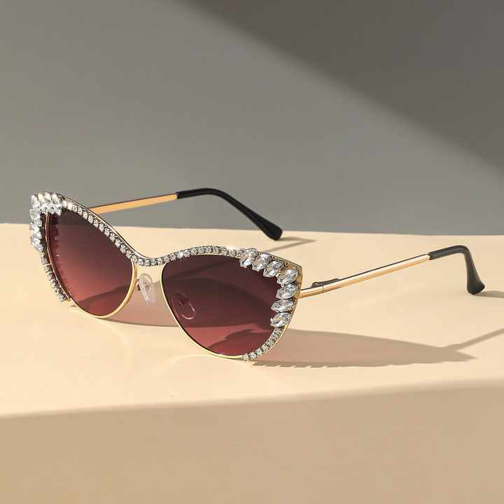 Arrival tweed Style Cat Eye Sunglass-New Sunglasses 